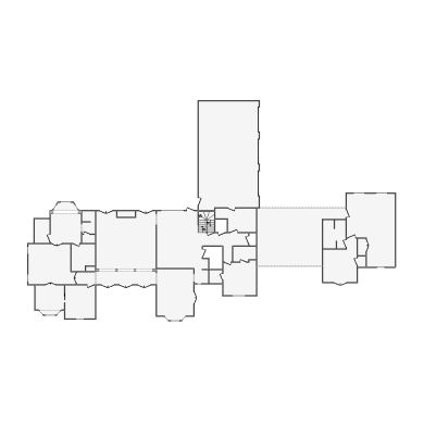 Simple interior sketch for Xactimate (5501-6000 SF). Perfect for partial renovations, such as updating floors, walls, or ceilings, without full detailing.